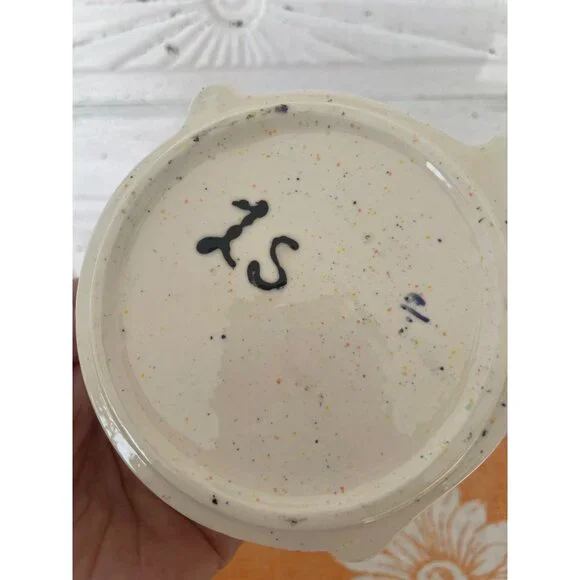 Vintage 1970s Retro Ceramic Frog Trinket Box With Lid - Picture 9 of 11